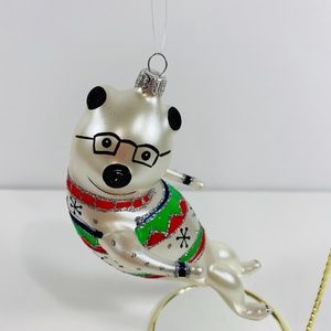 Trimsetter By Dillards Polar Bear Playing Ornament